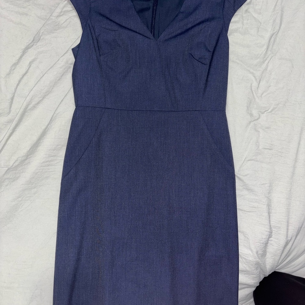 Ann Taylor Navy Midi Dress